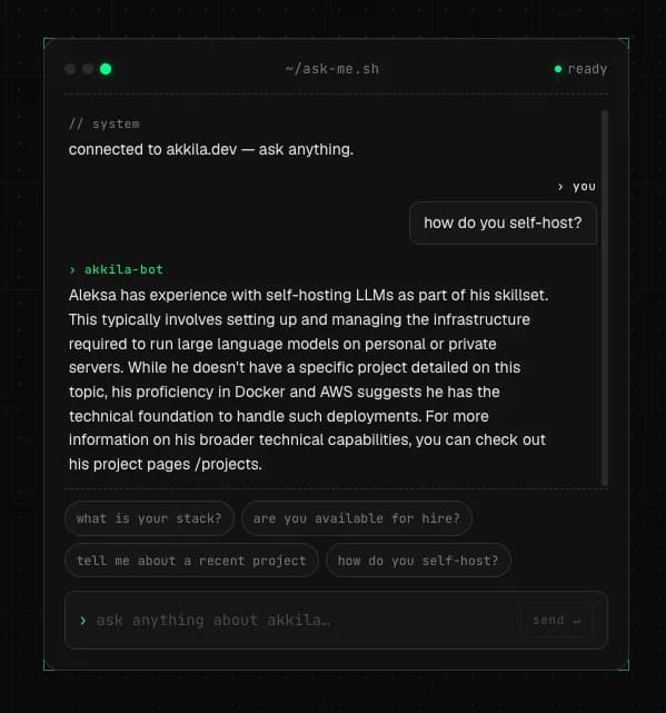 How I Built a Self Hosted AI Chat for My Portfolio with llama.cpp and Gemma